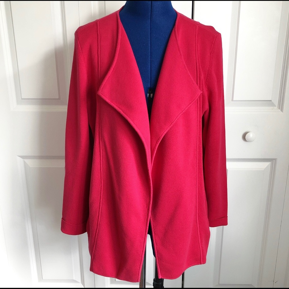 Talbots Draped Front Cardigan Jacket